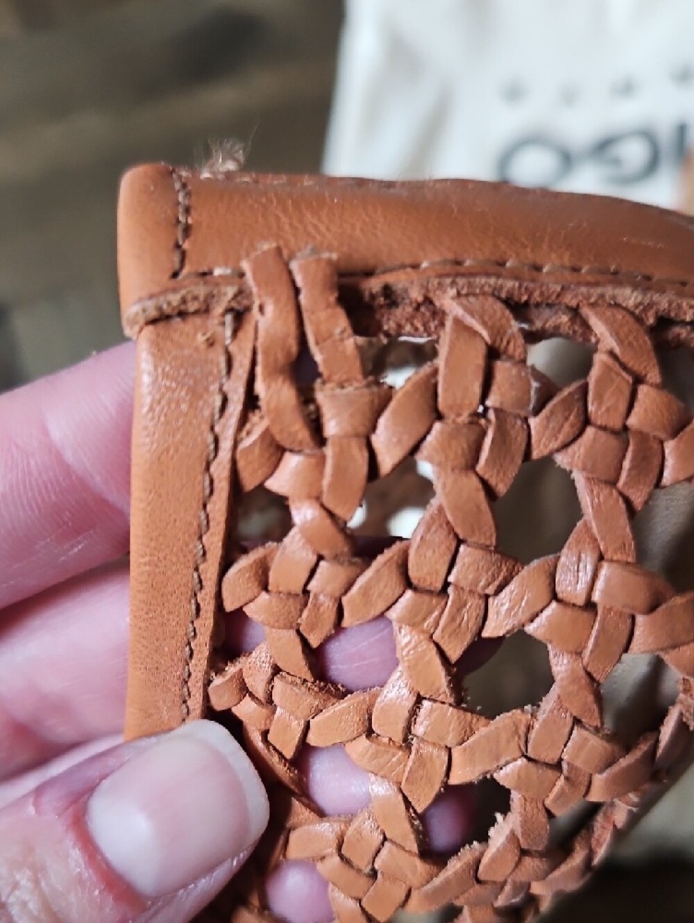 Origо by Anya Womens Woven Tan Mary Jane Shoes - Picture 4 of 5